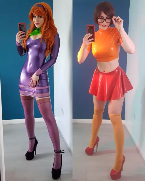 Purplemuffinz as Daphne and Velma (Scooby Doo) by DemetriaMoniz