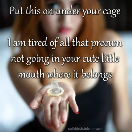 Put this on under you cage (OC) by CoilsBitch