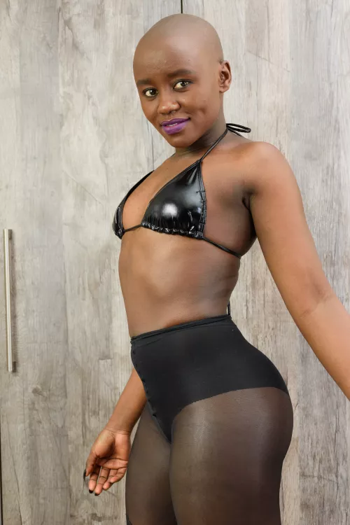 pvc and pantyhose by baldgirl_shaza