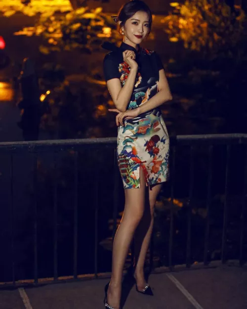 qipao revealing cute and sexy legs by FreezeSirus