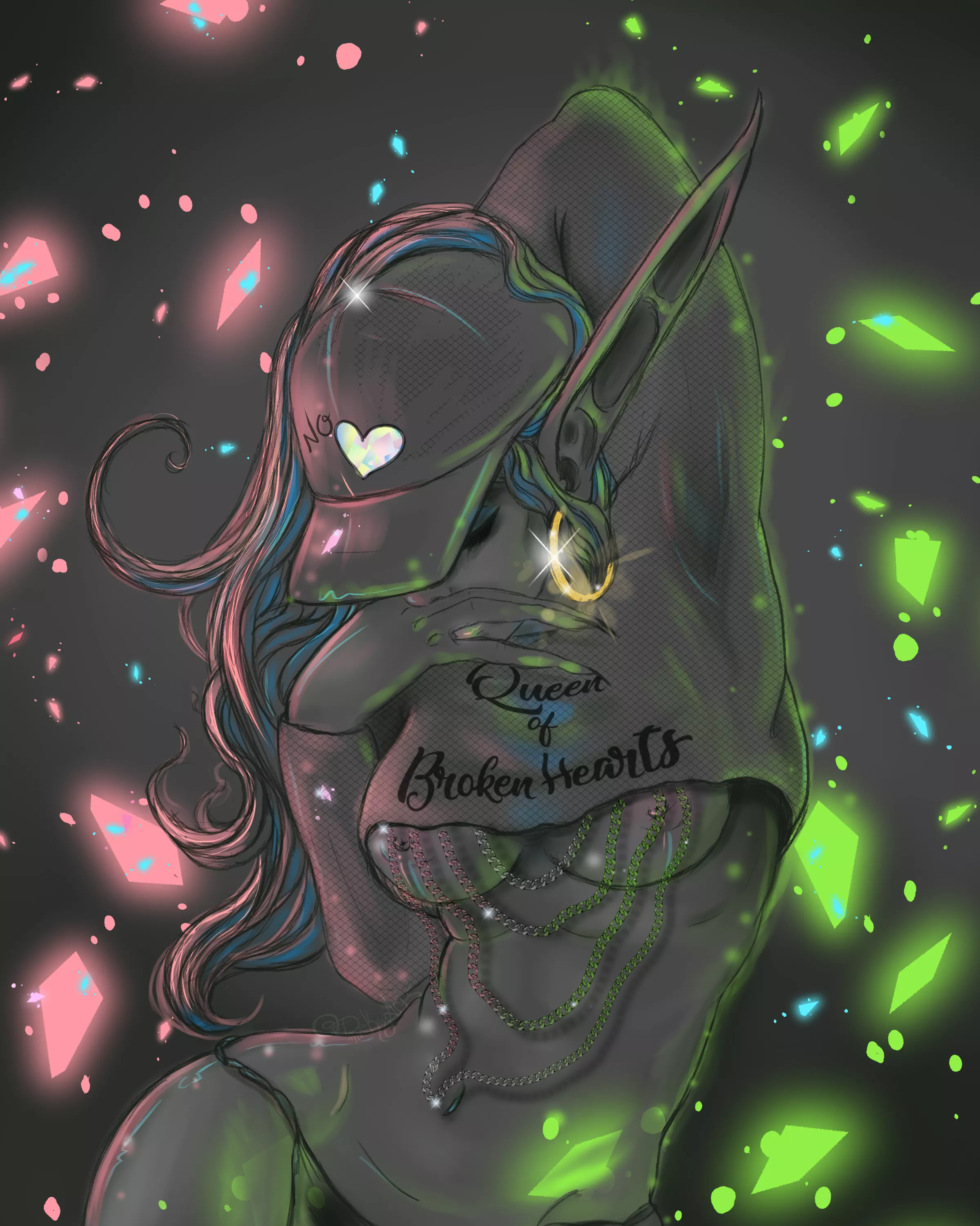 Queen of Broken Hearts by https://twitter.com/DekayArts?s=09 posted by daddyhuntsman