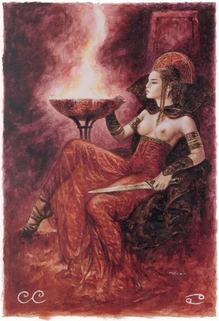 Queen of Cups by Luis Royo by Diffeomorphism