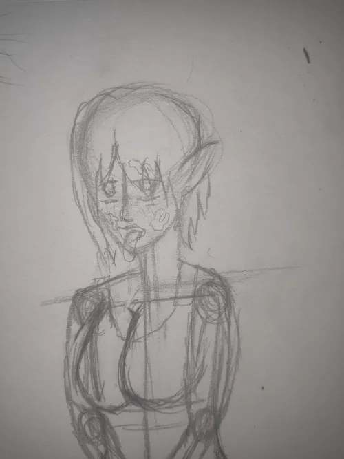 Quick sketch I made. Can't post any where else by CharmingWin128