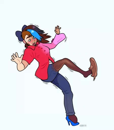 Quite a Fall by Blackshirtboy (MTF/TG) by not4myprimary