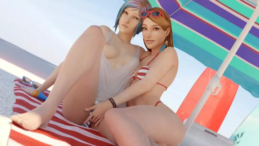 Rachel & Chloe at the beach (datquil) posted by MrMotherStealer
