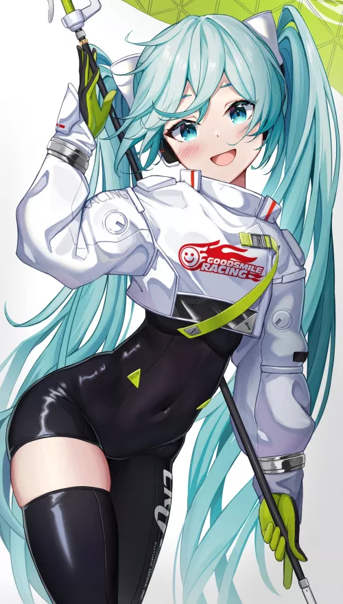 Racing Miku [Vocaloid] by CheetahSperm18