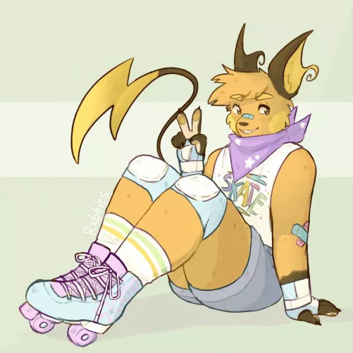 Raichu!!! Art by me (@kaniines on twitter) by rxbbitsart