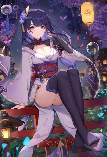 Raiden Shogun [Genshin Impact] by Dragon_Shiro