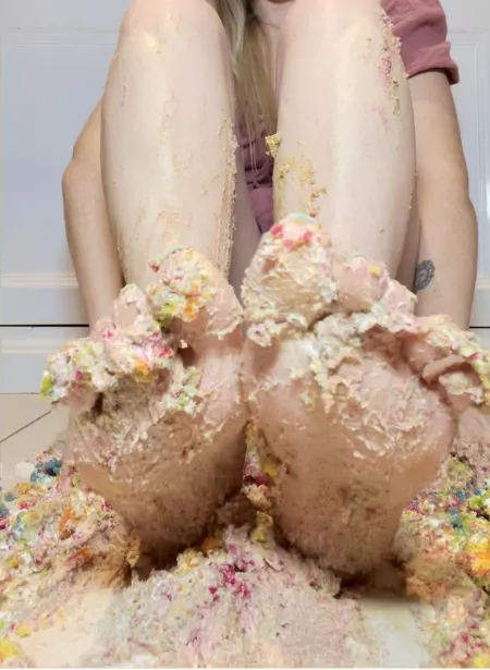 Rainbow cake smashed! Now who is going to clean me up by Adventurous-Cry1614