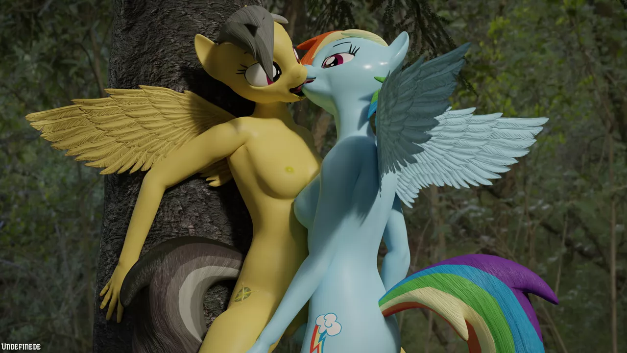 Rainbow Dash X Daring Do - Artist: Undefinede posted by undefinede