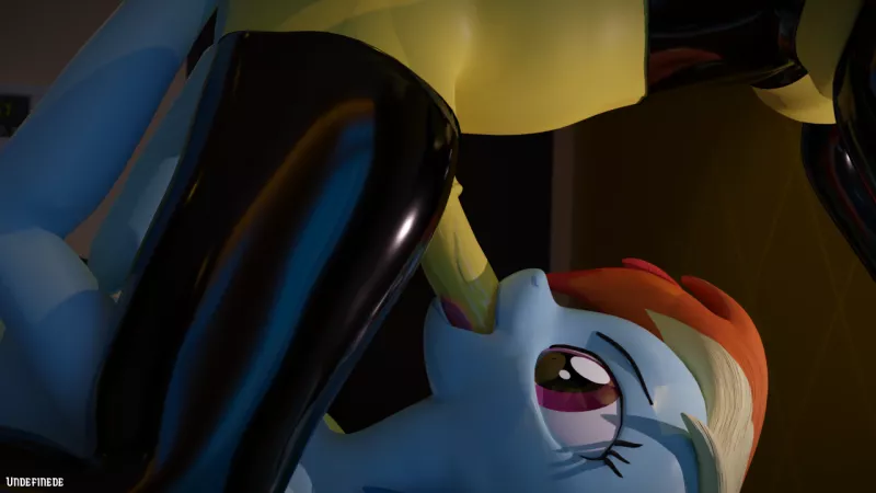 Rainbow dash X Spitfire - Artist: Undefinede by undefinede