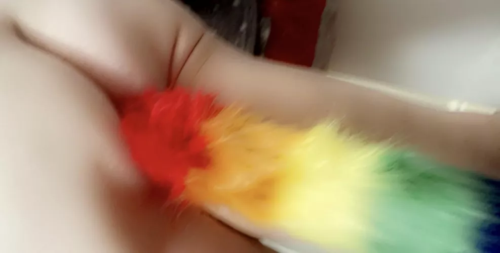 Rainbow plug 🌈 💓💦 by scarlettebbw