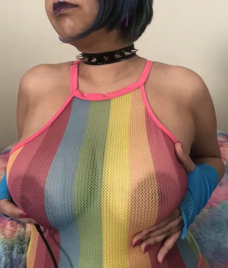 Rainbow tits 🌈 by Rainbow_Shypie