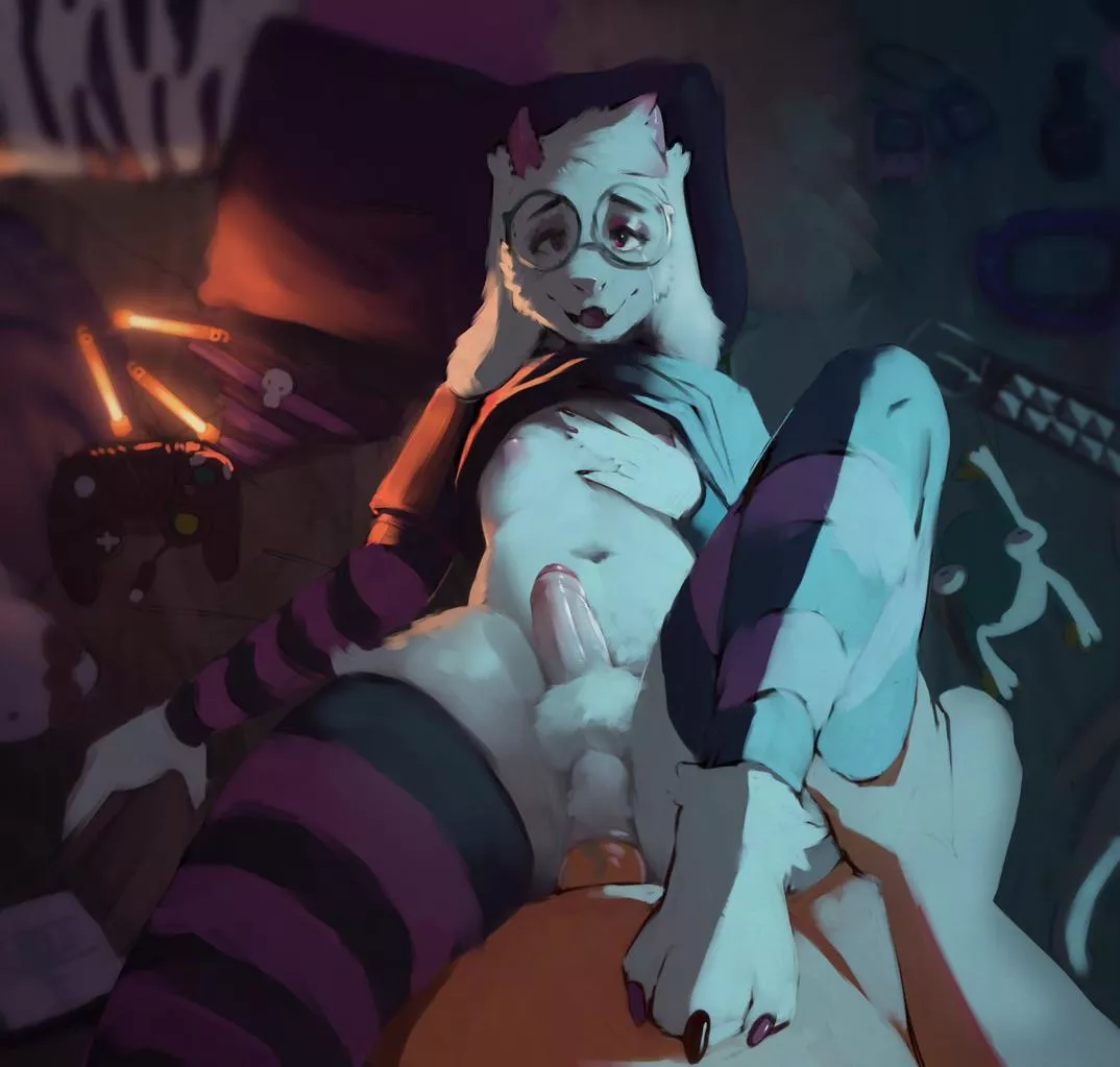 [Ralsei] after riding cowgirl (pompsadoodle) posted by wipes