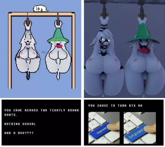 [Ralsei | Asriel Dreemurr] RTX on (ghostoast) by -l0_0I-