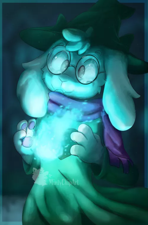 Ralsei Fanart - By me at @MintyChipArt on twitter by CreepingPhloxDCI