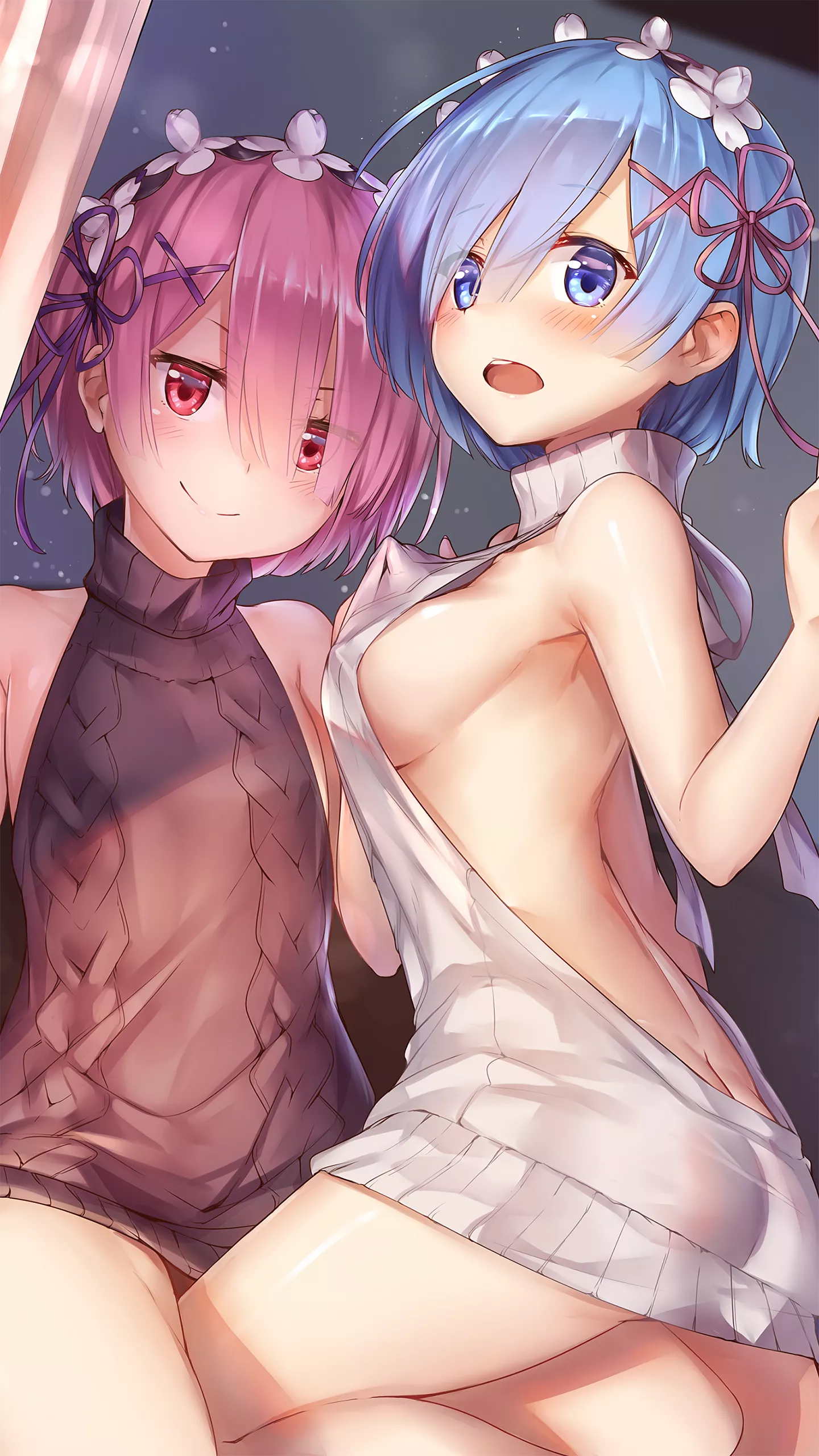 Ram and Rem [Re:Zero] (1440x2560) posted by flavioj
