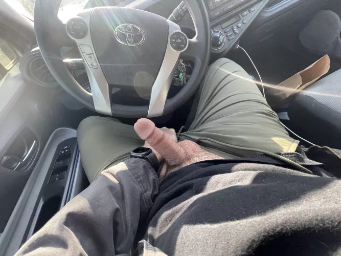 Random boner in the parking lot had to whip him out by ErotikArtist