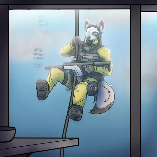 Rappelling! (Art by Me) by NiftyNight