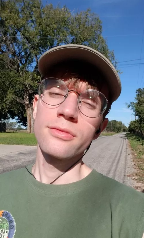 Rare pic of a gamer outside instead of in my cave. It was beautiful outside but too bright lol by lonely_fans_