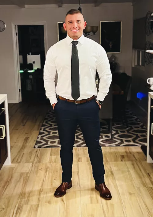 Rarely ever dress up, so here’s me without gym clothes basically! by elcapitanzamora