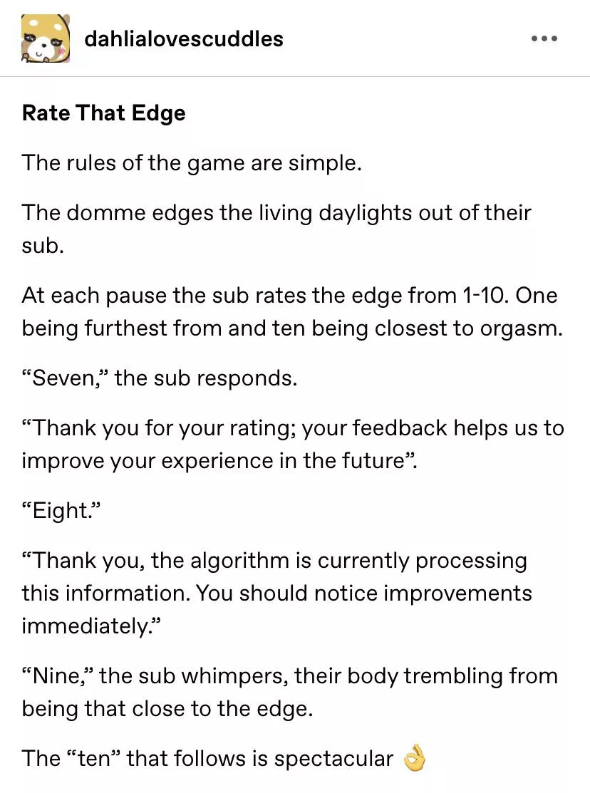 Rate That Edge posted by dahlialoves