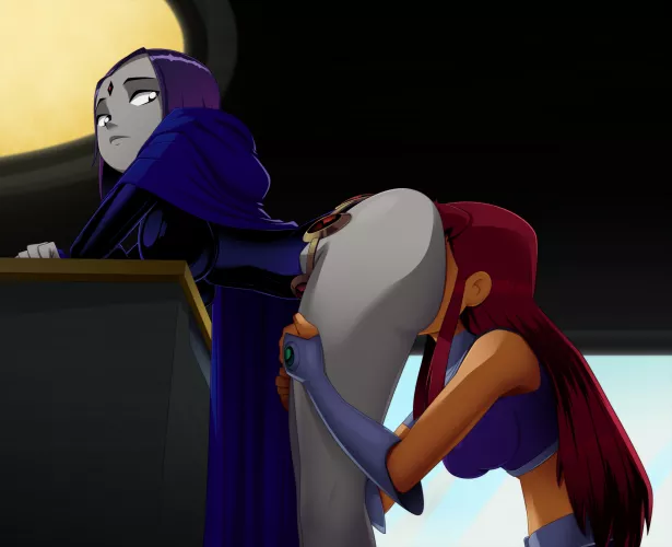 raven and starfire (ravenravenraven) [teen titans] by AncientSith