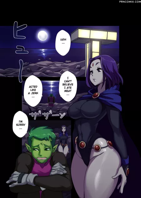 Raven Comforts Beast Boy [Nisego] (Teen Titans) by ManhwaMan