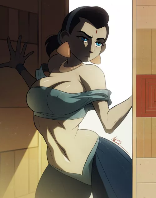 Raven cosplayed as Jasmine (ExMile) by MrMotherStealer