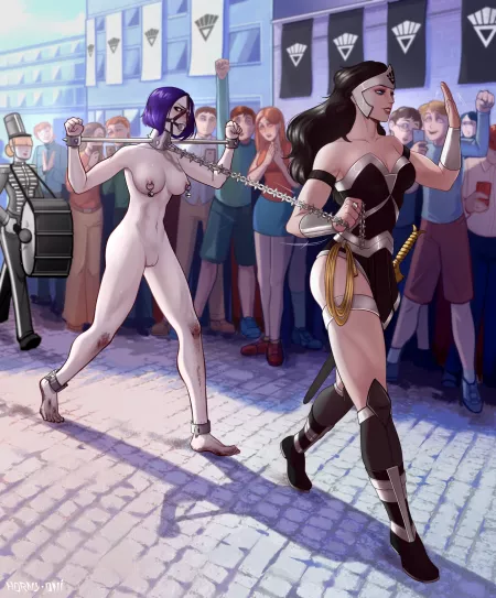 Raven Endures a Very Public Walk of Shame (Horny-Oni) [Teen Titans] by hewhocumsbynight