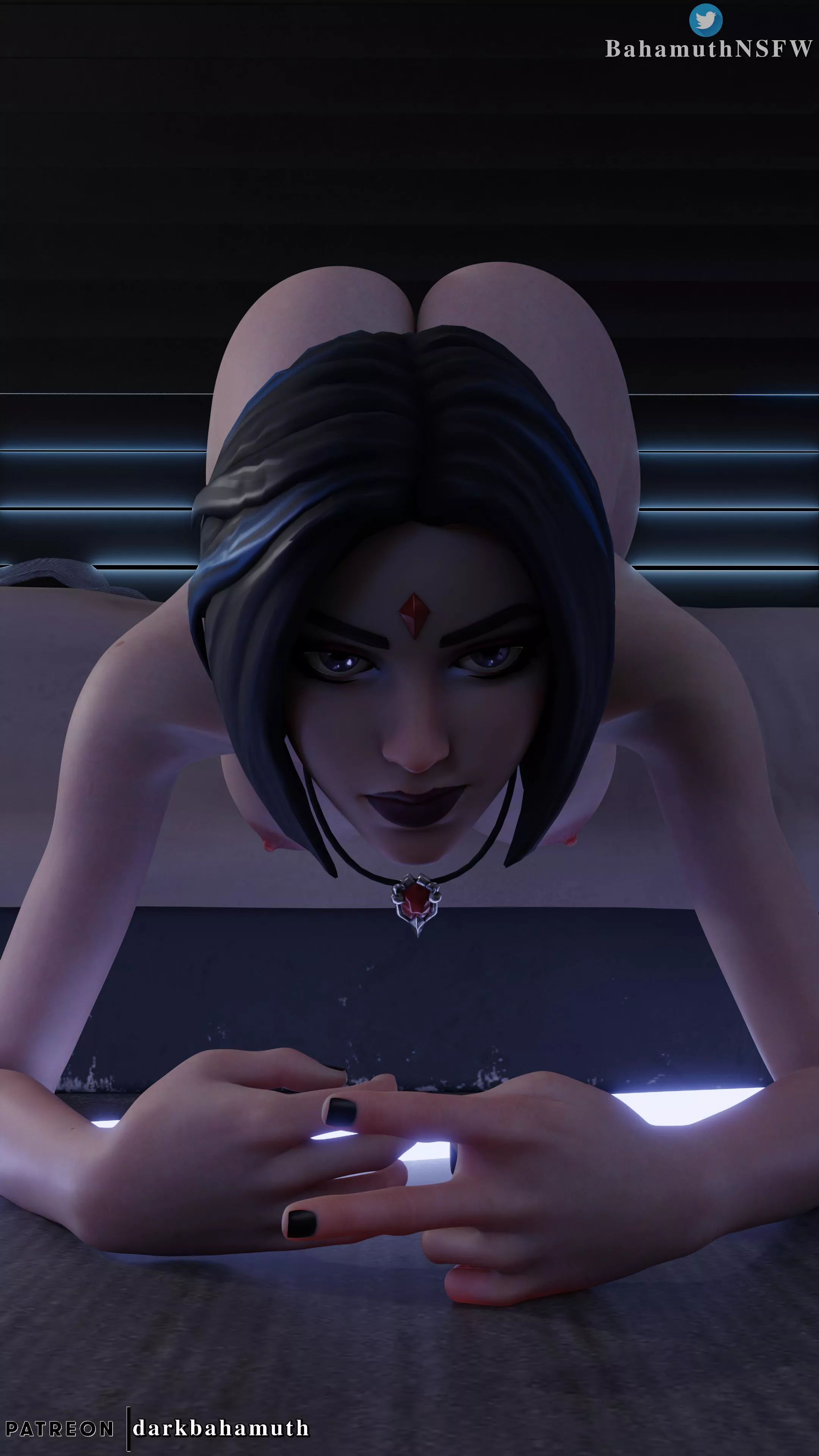 Raven in bed (BahamuthNSFW) posted by Darkbahamuth