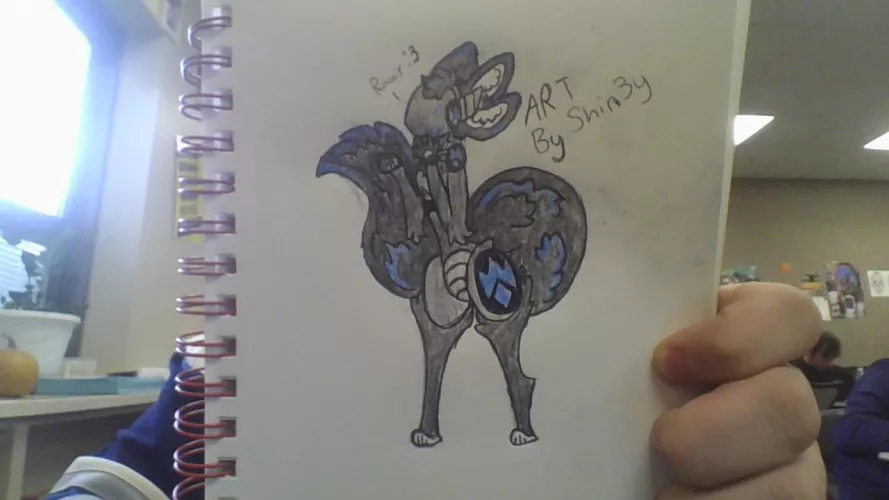 Rawr :3 (art by me) I NEED TO STOP DOING THESE AT SCHOOL by Pitiful-Focus