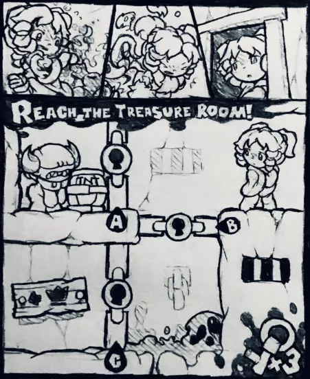Reach the Treasure Room! (Bethpost/Reddit comment game) by MrLinThePencilGuy