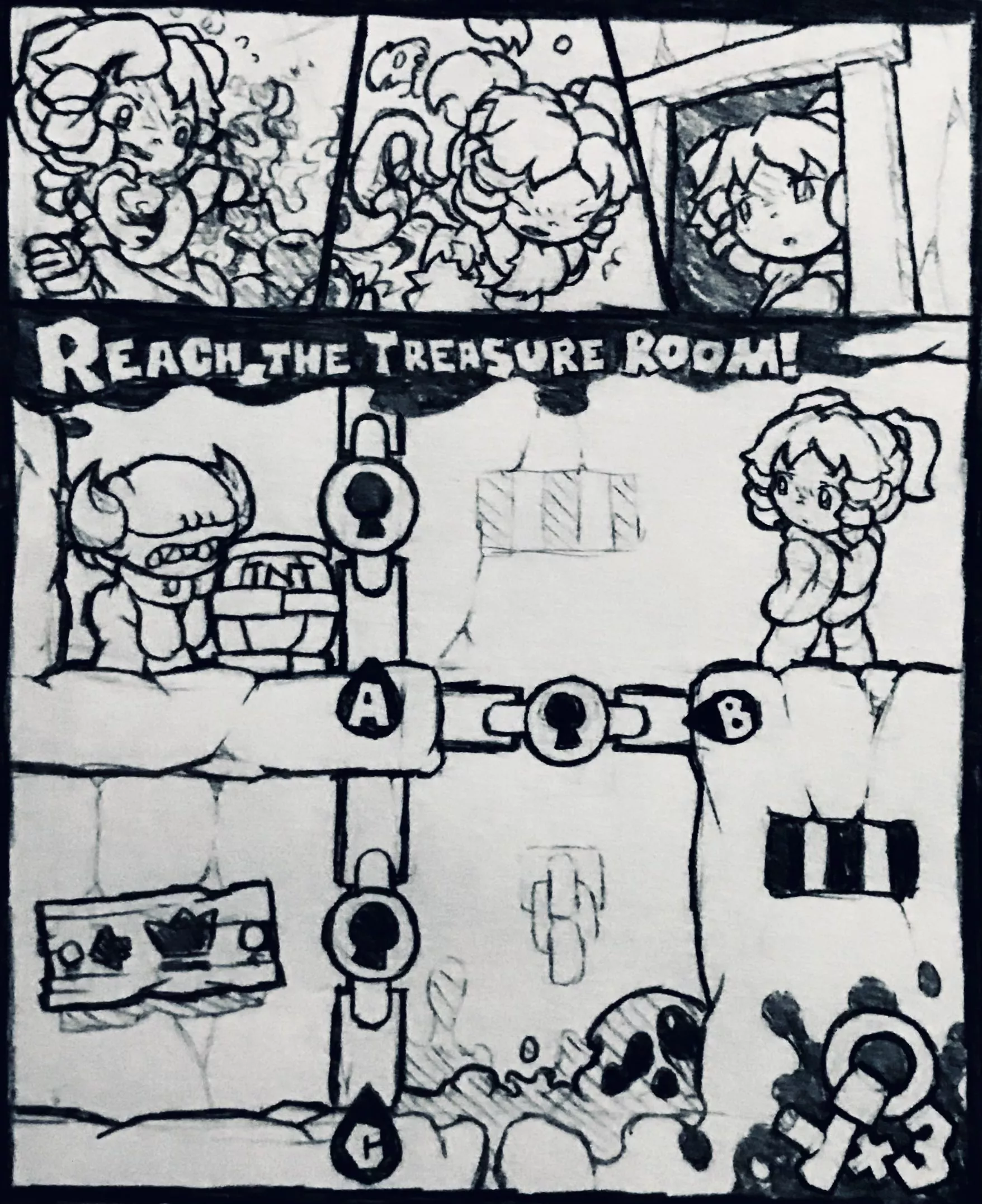 Reach the Treasure Room! (Bethpost/Reddit comment game) posted by MrLinThePencilGuy