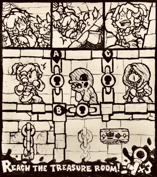 Reach the Treasure Room! ROUND 2 (Bethpost/Reddit comment game) by MrLinThePencilGuy