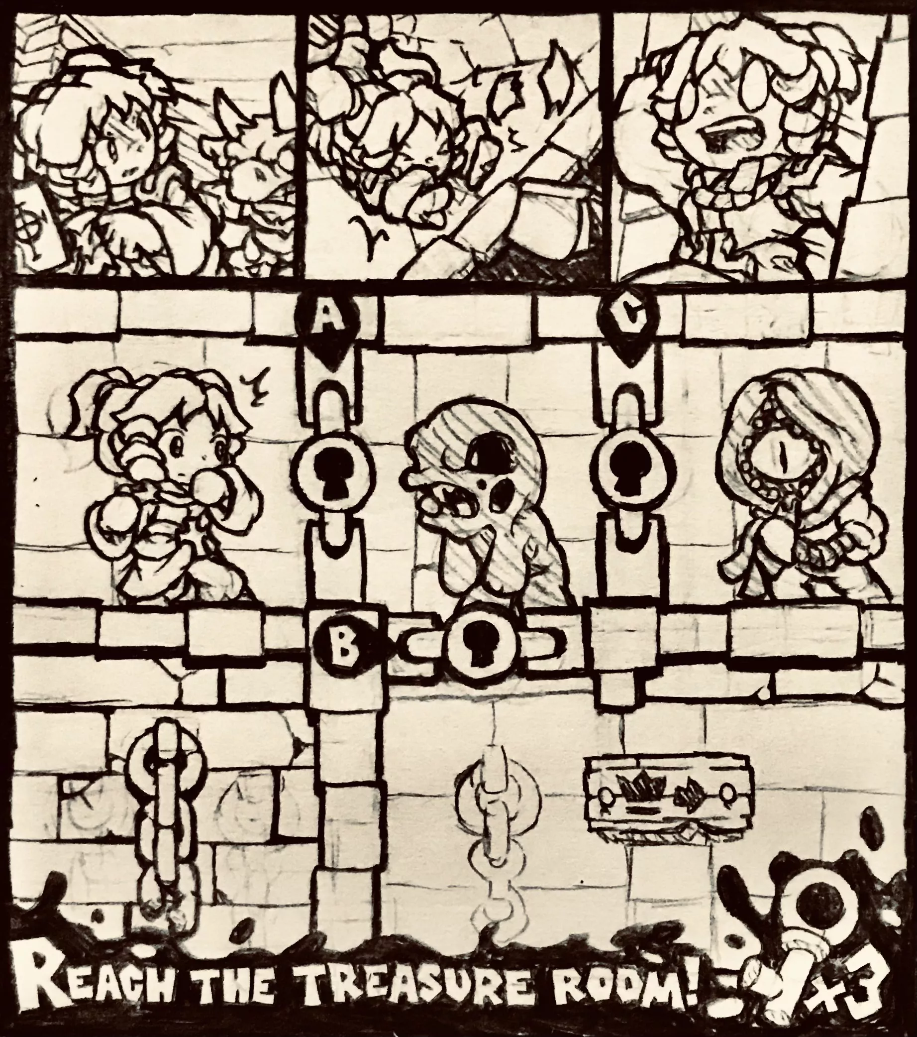 Reach the Treasure Room! ROUND 2 (Bethpost/Reddit comment game) posted by MrLinThePencilGuy