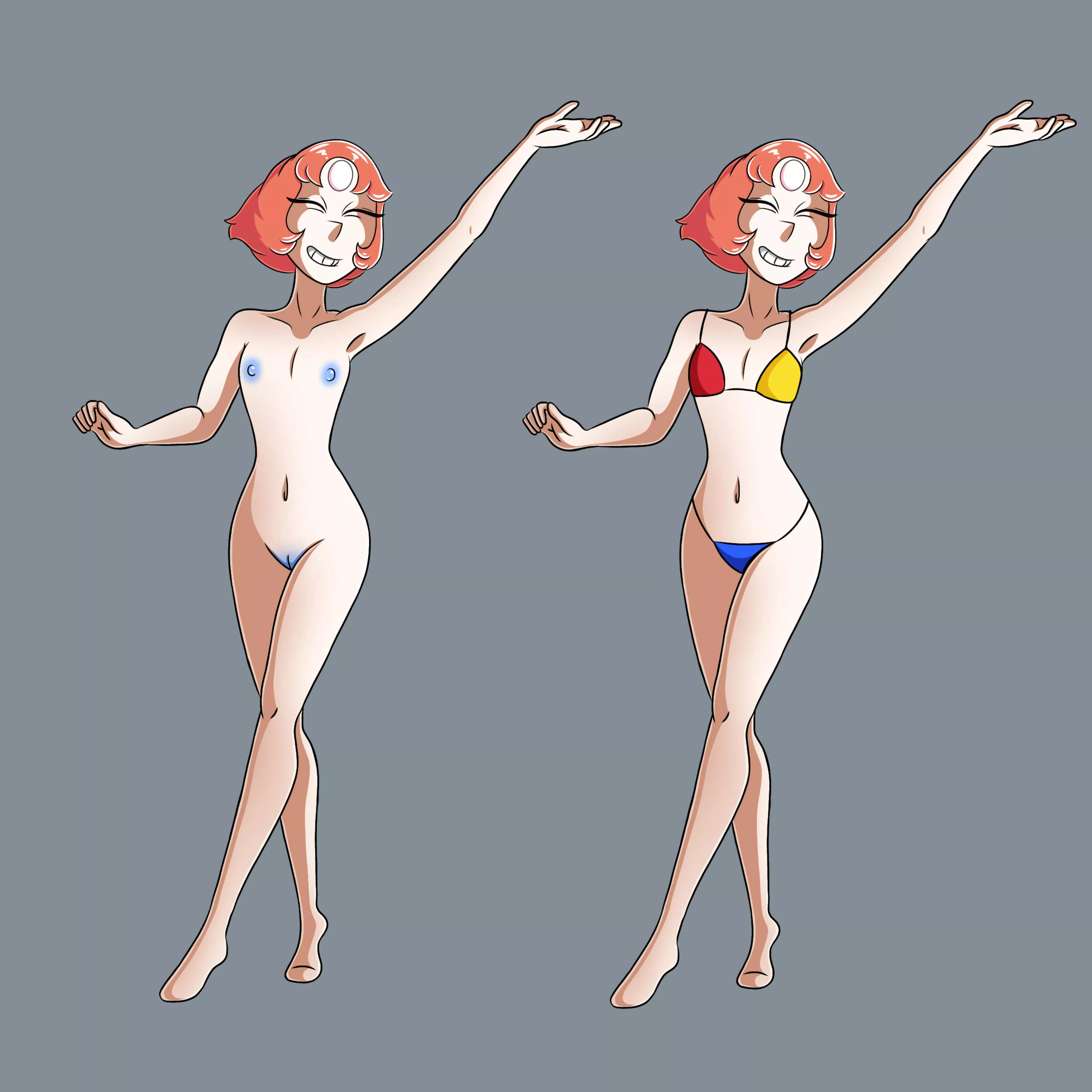 Reached 2k on Twitter so I drew some celebratory art. These are the risqué ones. The others are just cute outfits posted by HMGrishom00