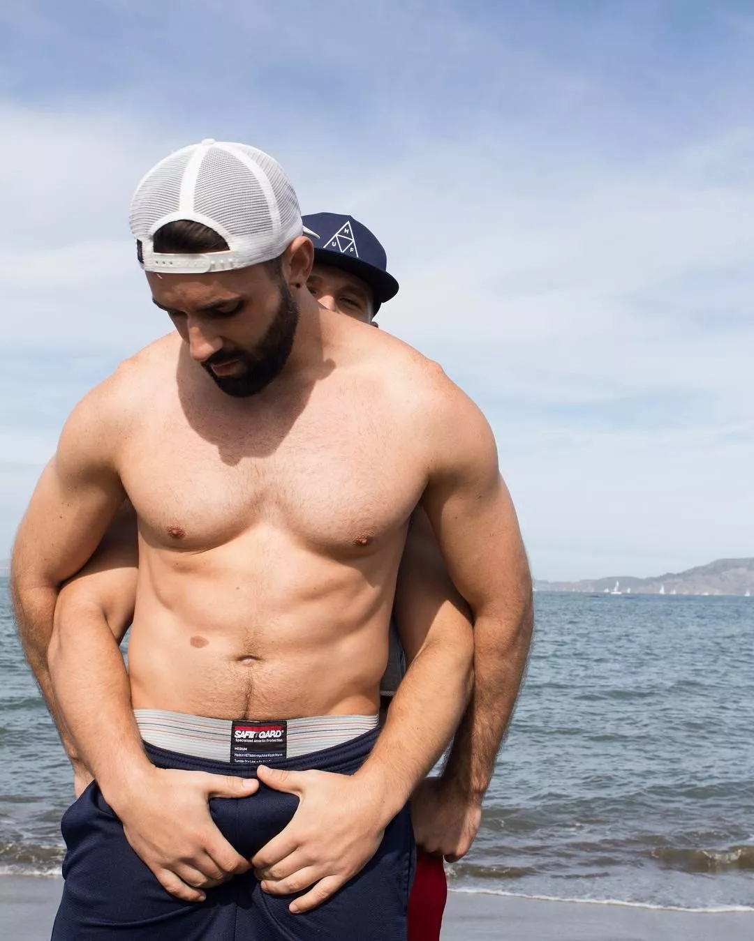 Reaching around (X-Post /r/hunks) posted by menareamazing