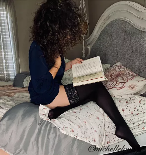Reading in my thigh highs tonight by michellelounge