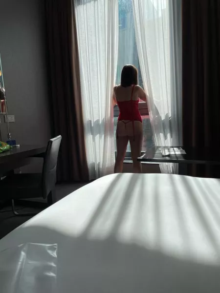 Ready and waiting to be dominated. What would you do to her? by scottish_stag_vixen