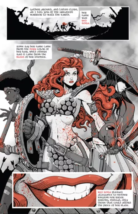 Ready For Battle [Red Sonja: Black, White, Red #2] by lordhater1