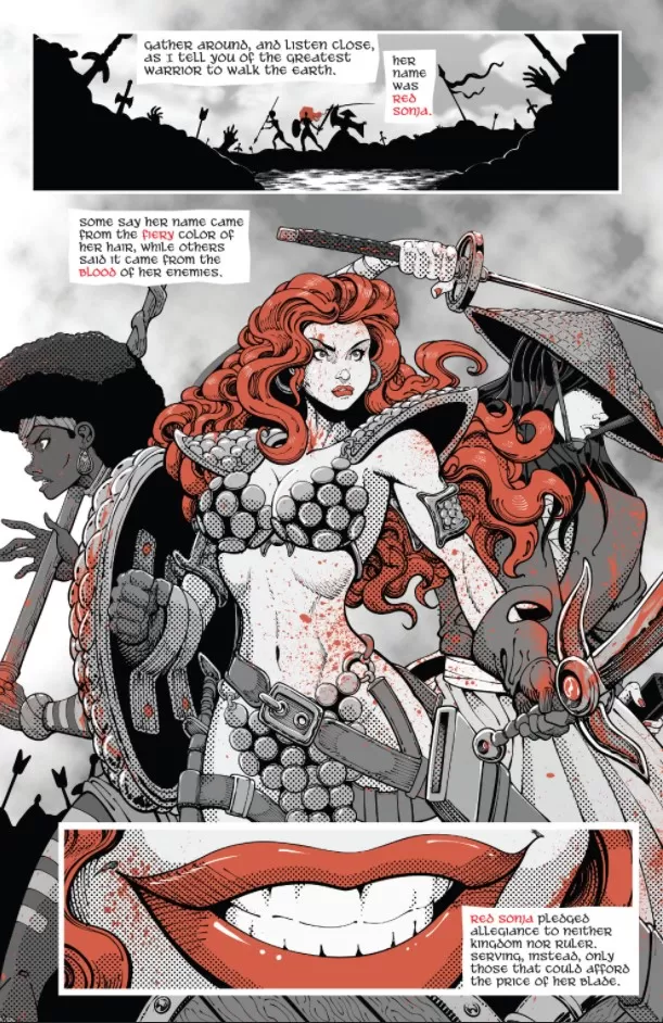Ready For Battle [Red Sonja: Black, White, Red #2] posted by lordhater1