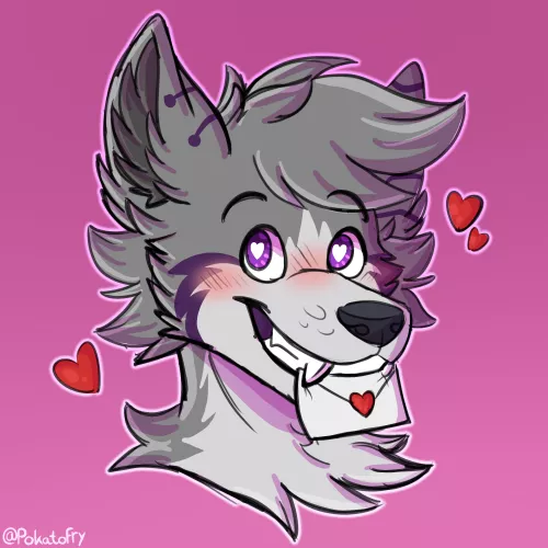 Ready for valentines day! 💖💘 (Art by me, @PokatoFry on Twitter) by PokatoFry