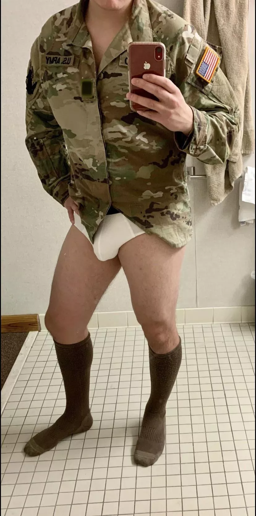 Ready to serve … you 😏 posted by iluvbriefs