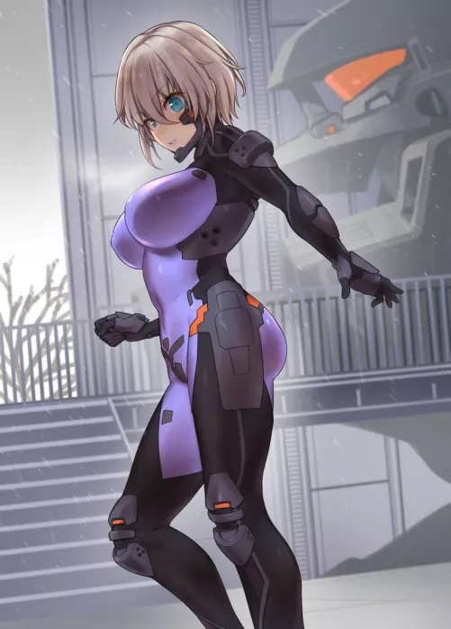 Readying For A Combat Mission Last Goodbye's (Makishima Azusa) [Muvluv] by sequence_string