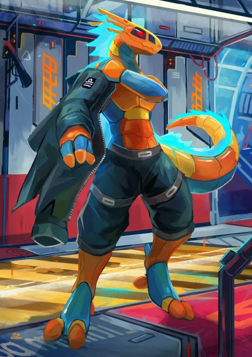 Readying Up! (Art by @_Plive on Twitter) by Tycho-the-Synth