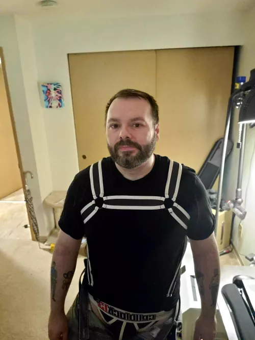 Really Enjoying The T-Shirt And Harness Aesthetic. by OuijaBeard_