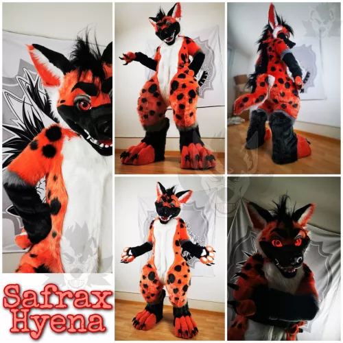 Recent completed Fullsuit for SafraxTheHyena on Twitter! Fursuit and character design made by me, MakeaFur. Production time: October - december 2021. Enjoy the grumpy fursuit side >:D by MakeAFur