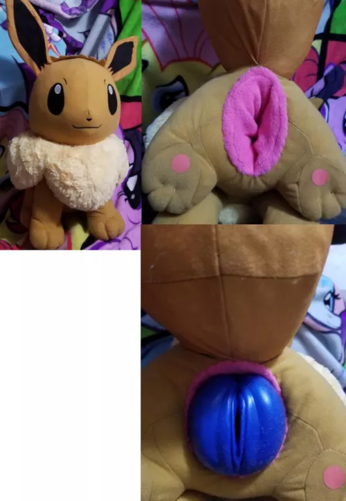 Recently commissioned NSFW fuckable life size Pokemon Eevee with one large SPH for fleshlights [F] by Furry-sale