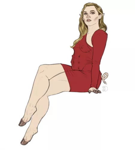 Red carpet piggy [F ->] (Tittydispenser) by titty_dispenser